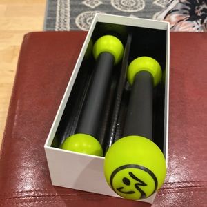 Zumba Fitness Exhilarate Unlimited Grogram 7 Workout CD and 2 pound weight lift